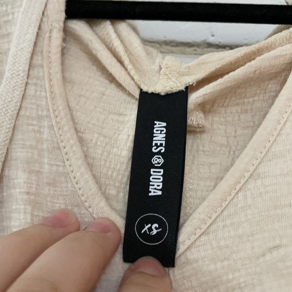 Agnes and Dora Cream Hooded Top - Picture 3 of 6